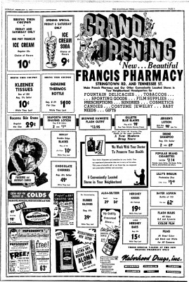 Grand opening flyer Francis Pharmacy