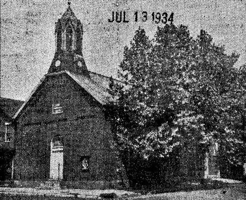 Salem Evangelical 1934 when it still had a tower