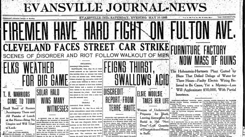 Evansville Journal News 5/16/1908