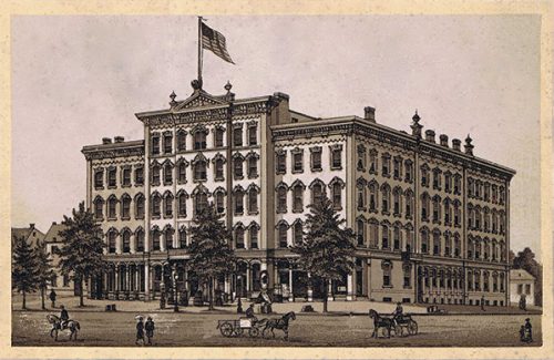 St George Hotel, 1874 in Evansville, Indiana 